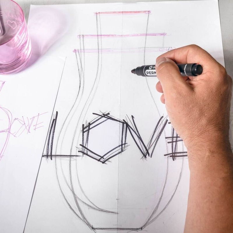 Rückl Vase Love Gold 27 cm Vaza