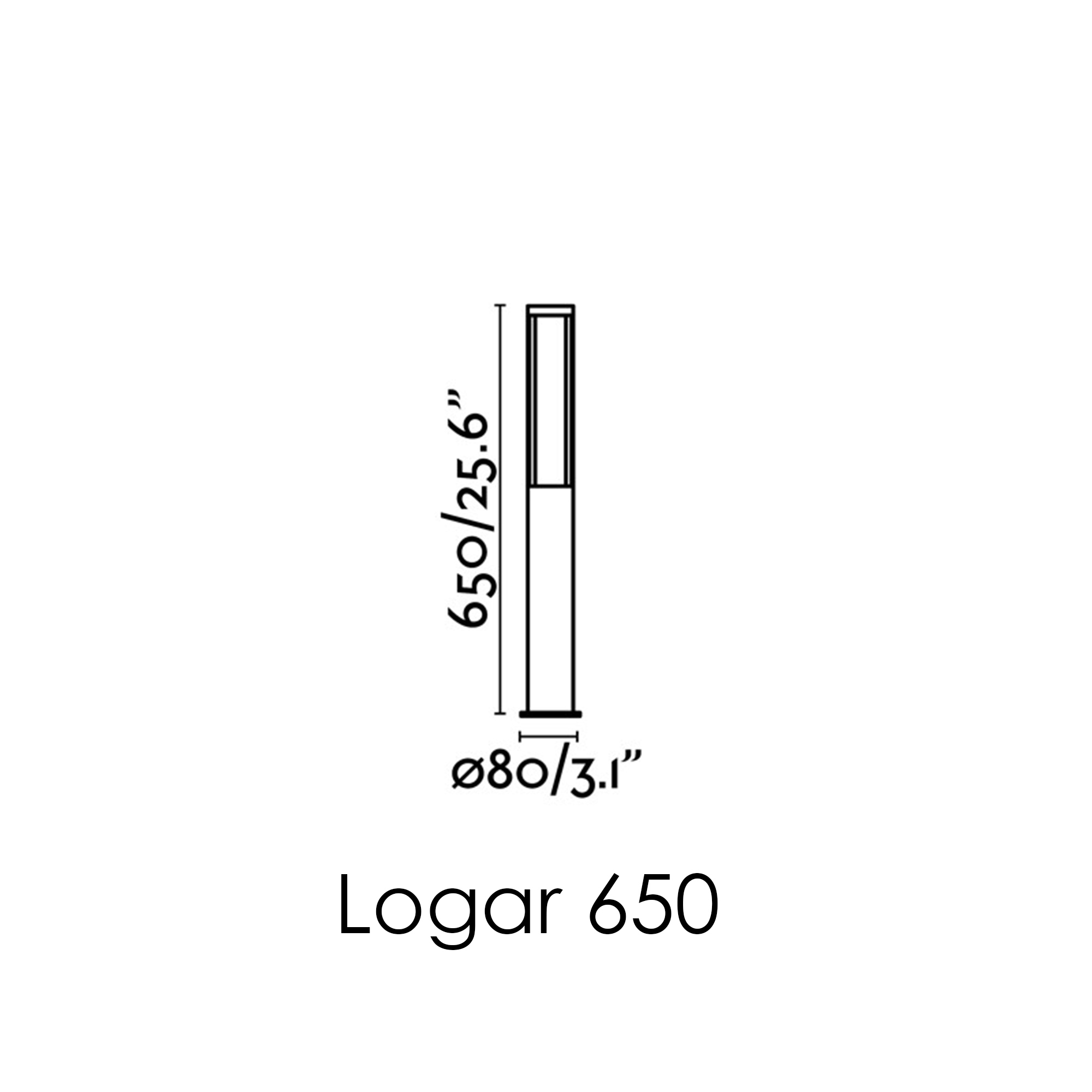 FARO Logar 650 / 900 pastatomas lauko šviestuvas