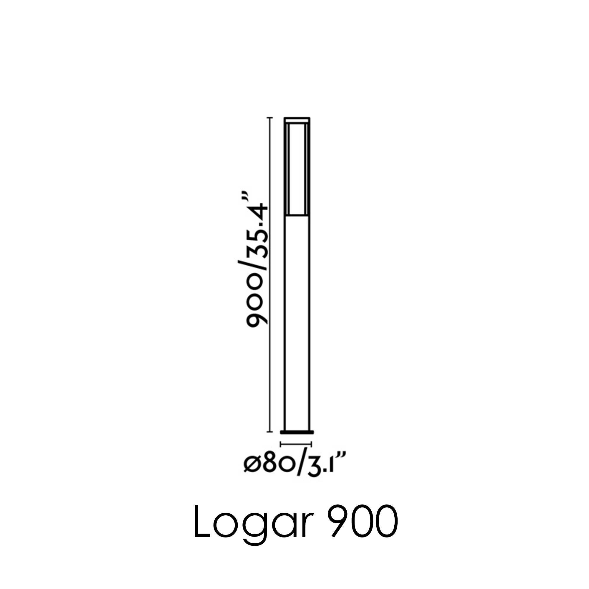 FARO Logar 650 / 900 pastatomas lauko šviestuvas