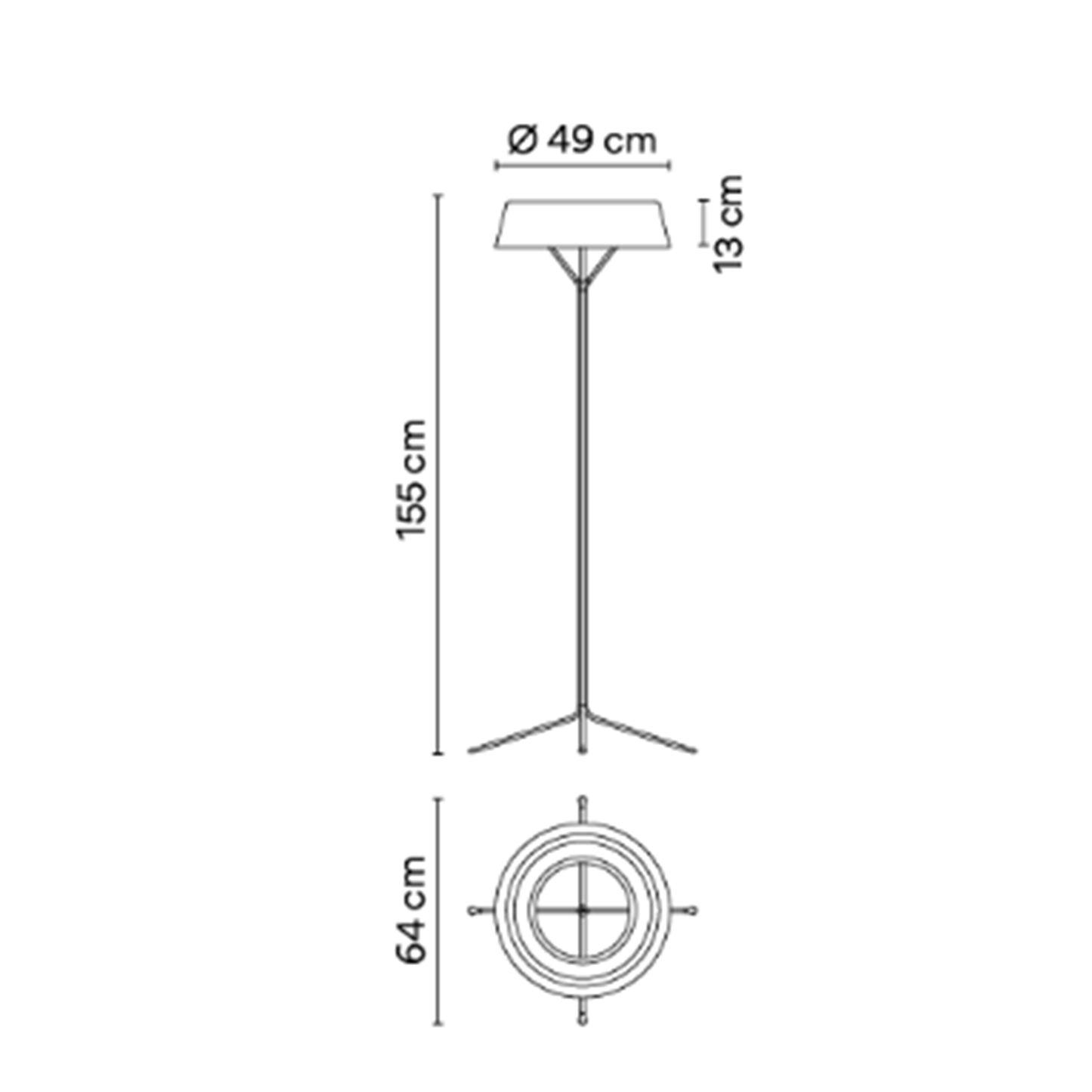 VIBIA LILY 5725 pastatomas šviestuvas