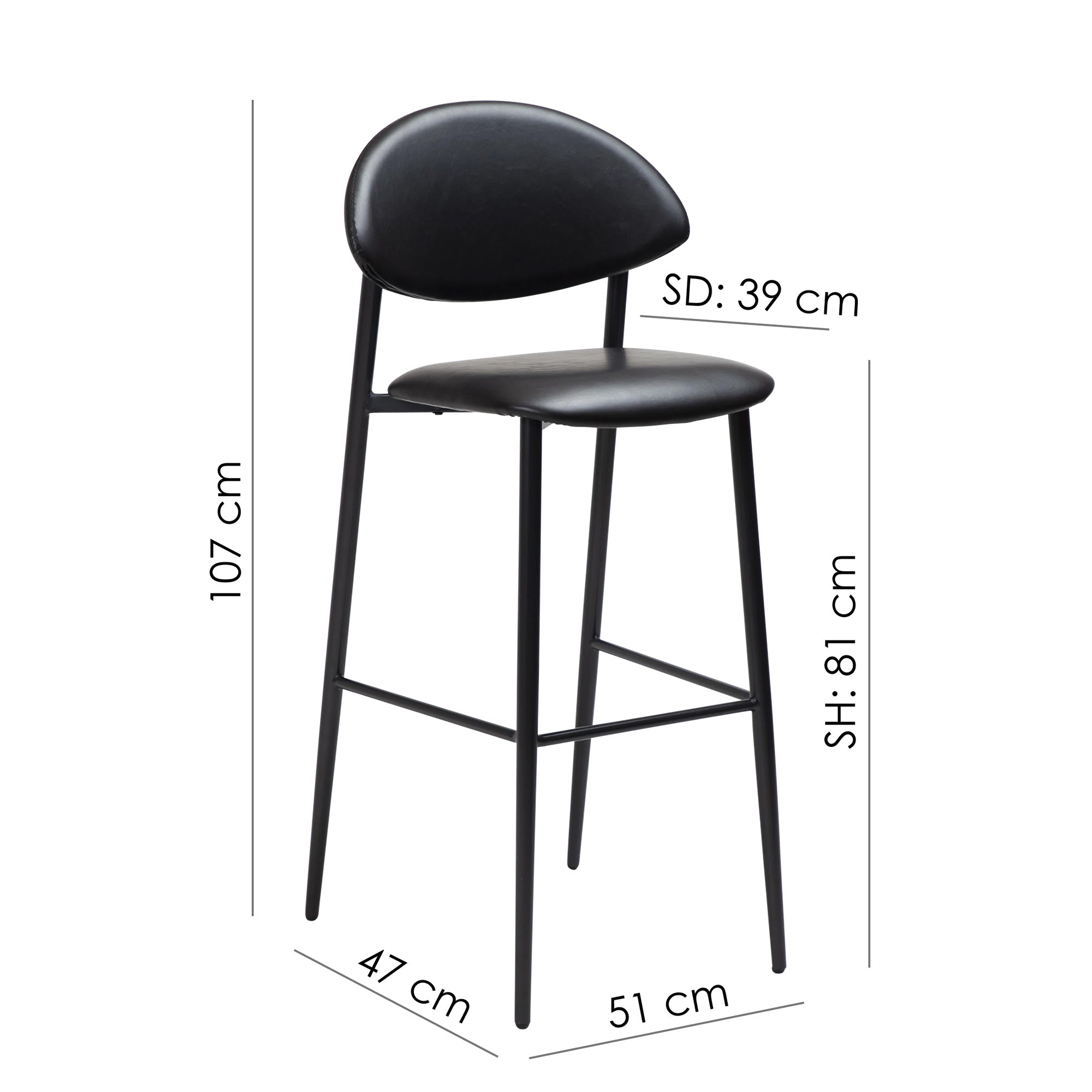 DAN-FORM TUSH Pusbario kėdė