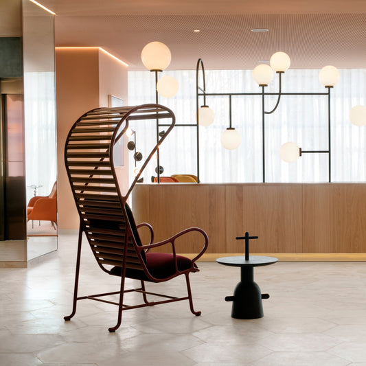 BD Barcelona Design Gardenias armchair with pergola - indoor fotelis