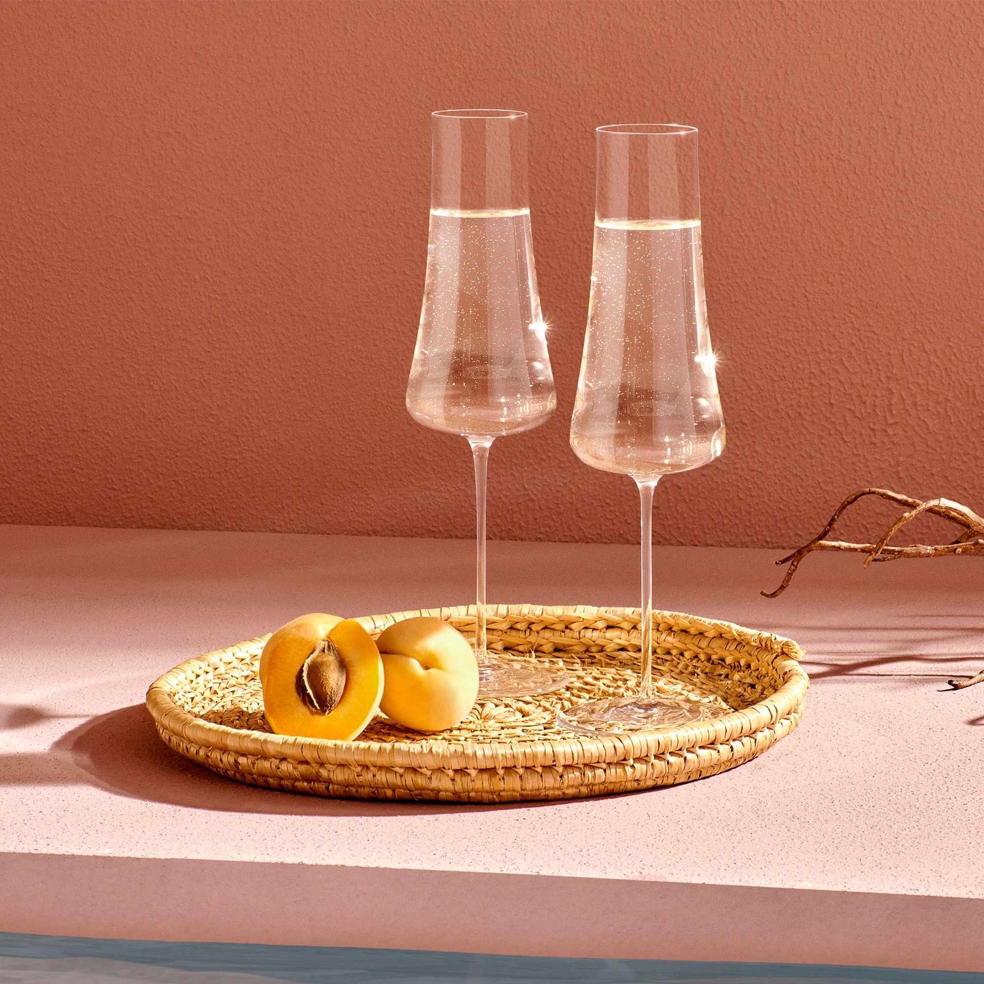 Nude Glass 300 ml Stem Zero Volcano šampano taurė