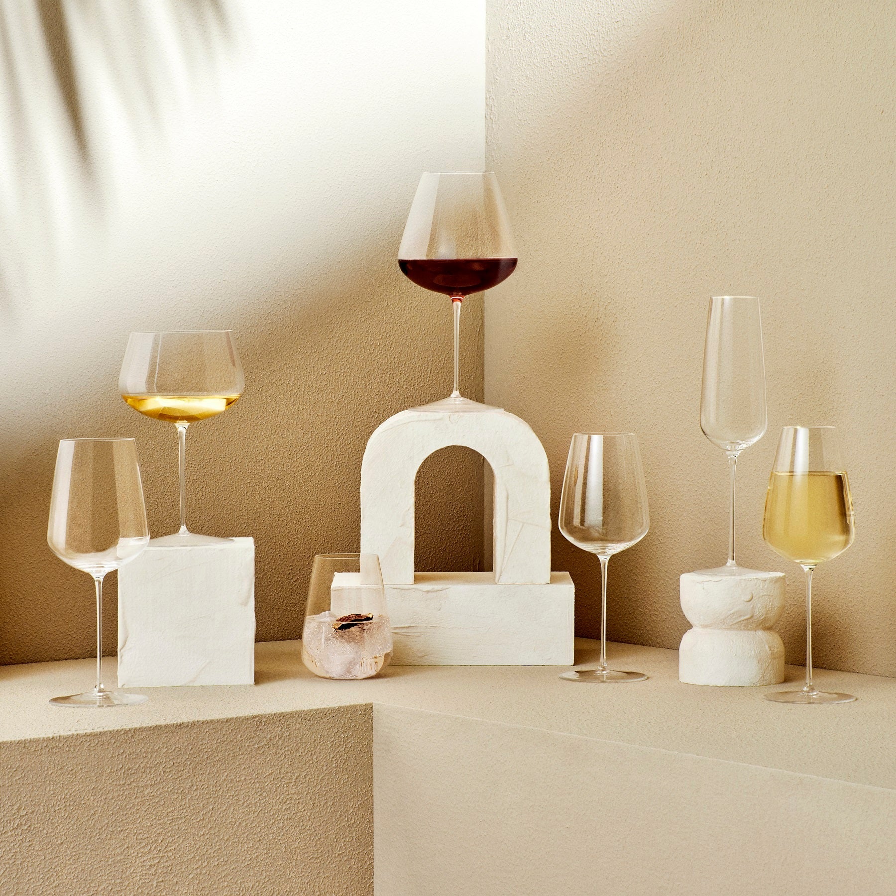 Nude Glass 950 ml Steam Zero Elegant Large raudonojo vyno taurė