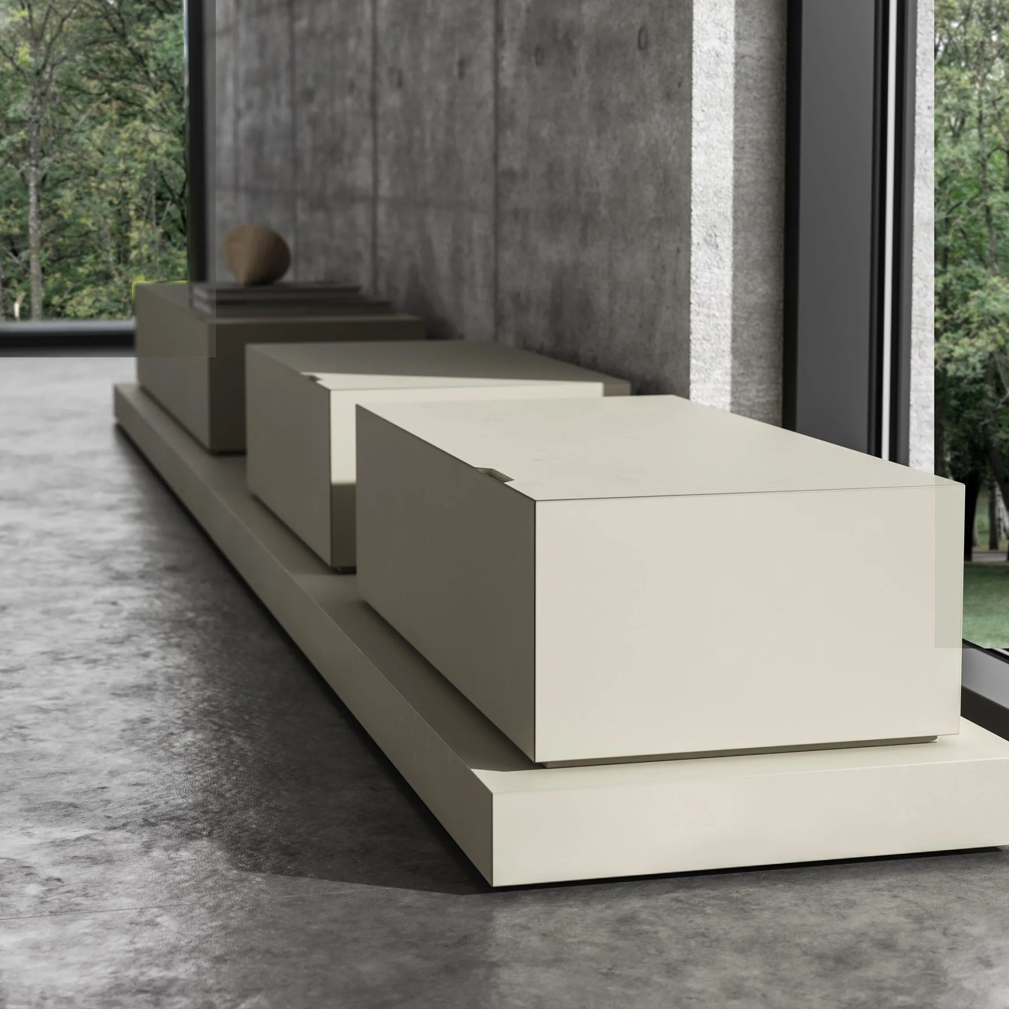 PALO NERO Simmetria bedside table
