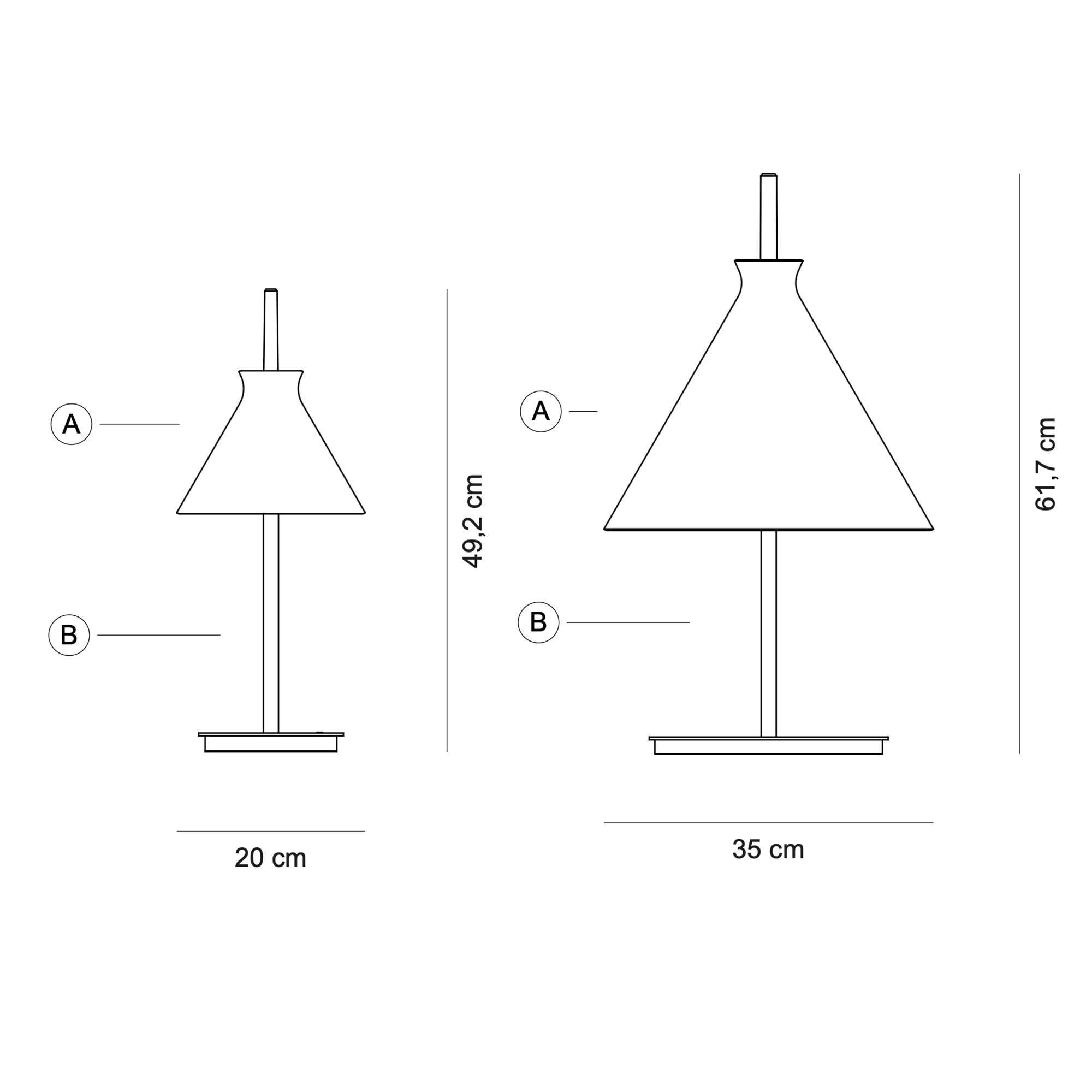 POTT Totana stalinis šviestuvas