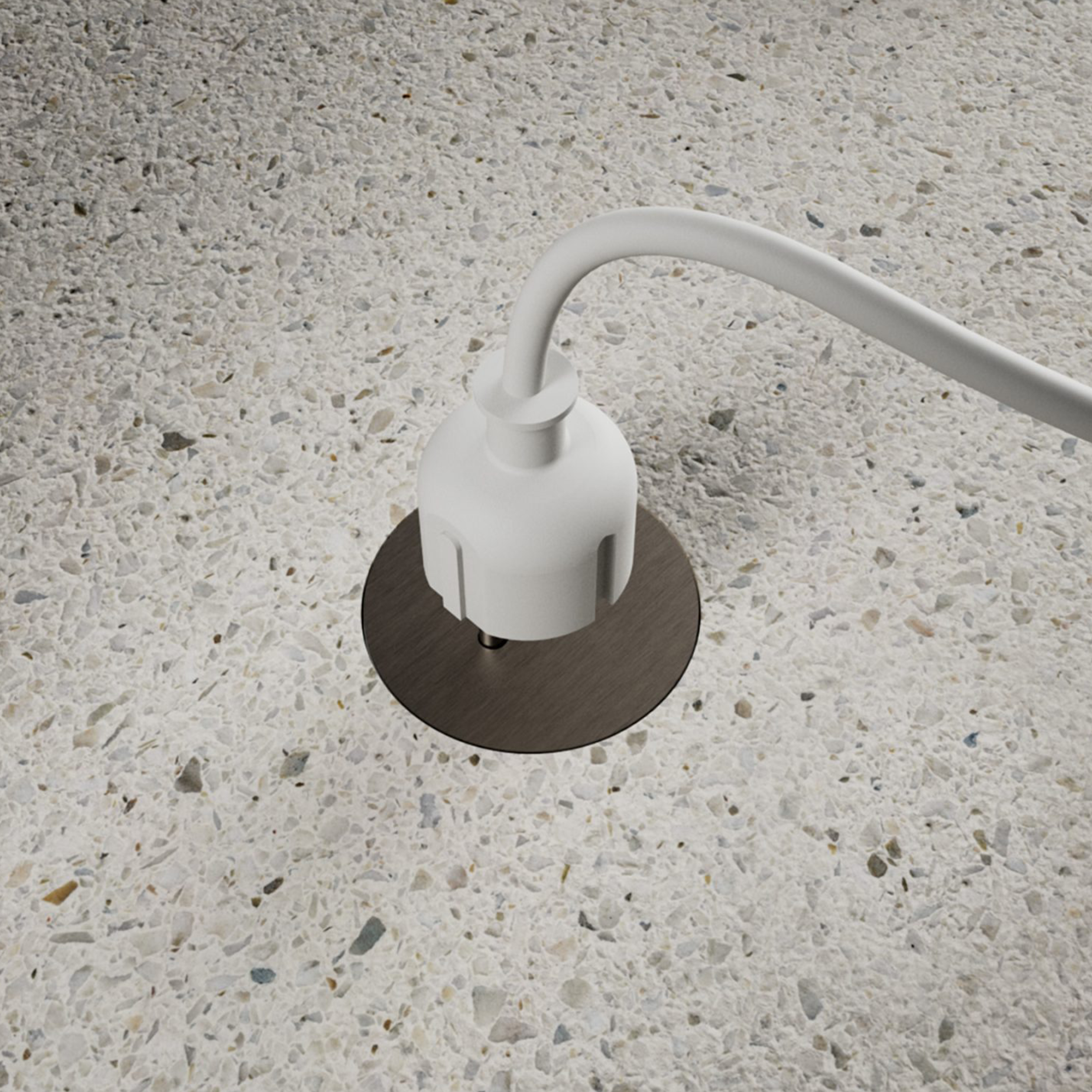 Rond Empty Floor Box | grindinės rozetės dėžutė