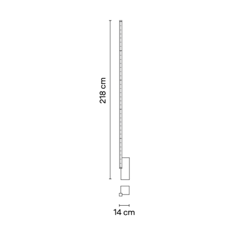 VIBIA OFFSET 1780 pastatomas šviestuvas