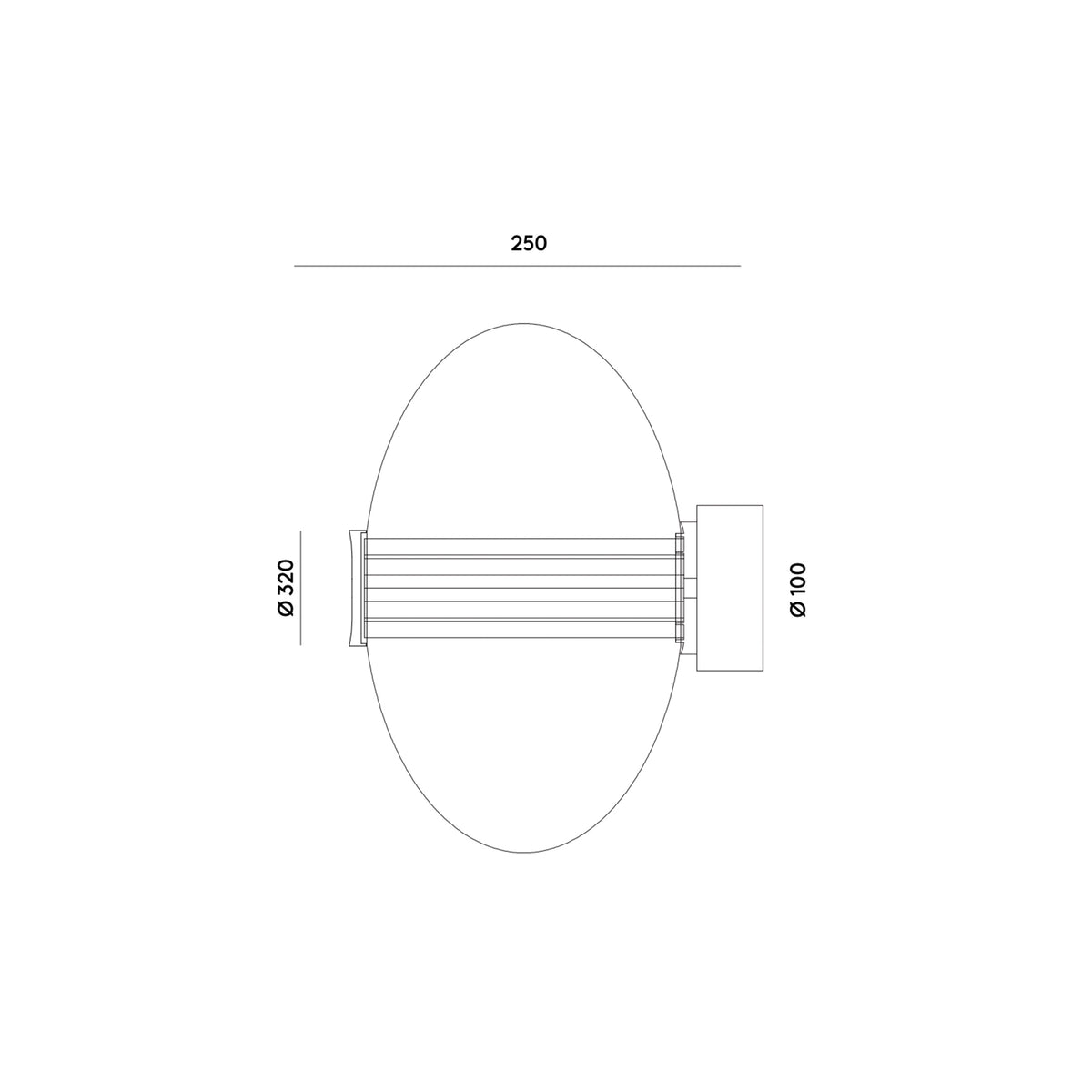 TOULON sieninis šviestuvas
