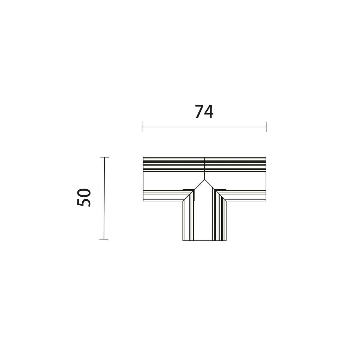 Aromas Del Campo 48V magnetinio bėgelio T sujungimas