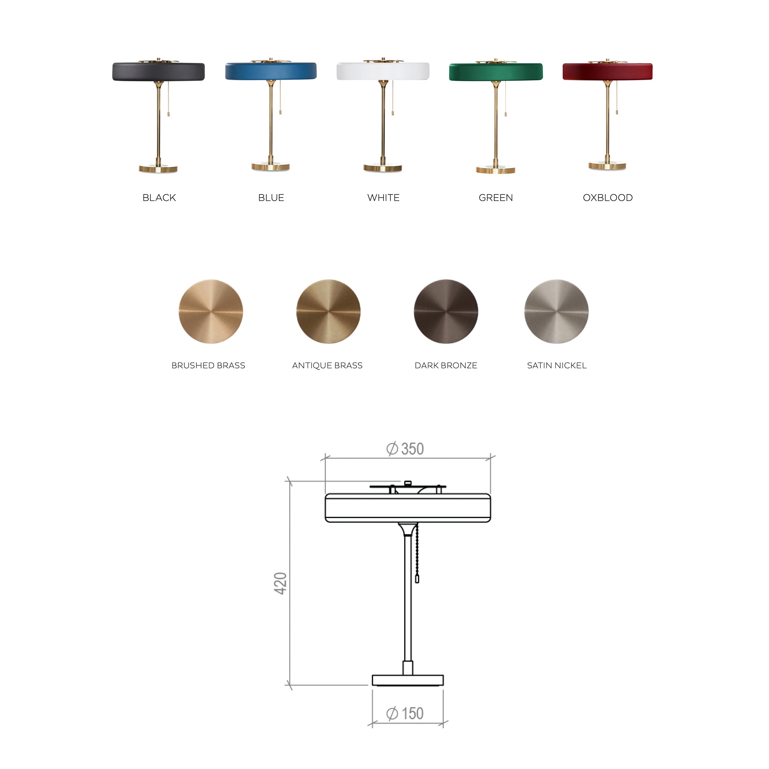 Bert Frank Revolve stalinis šviestuvas