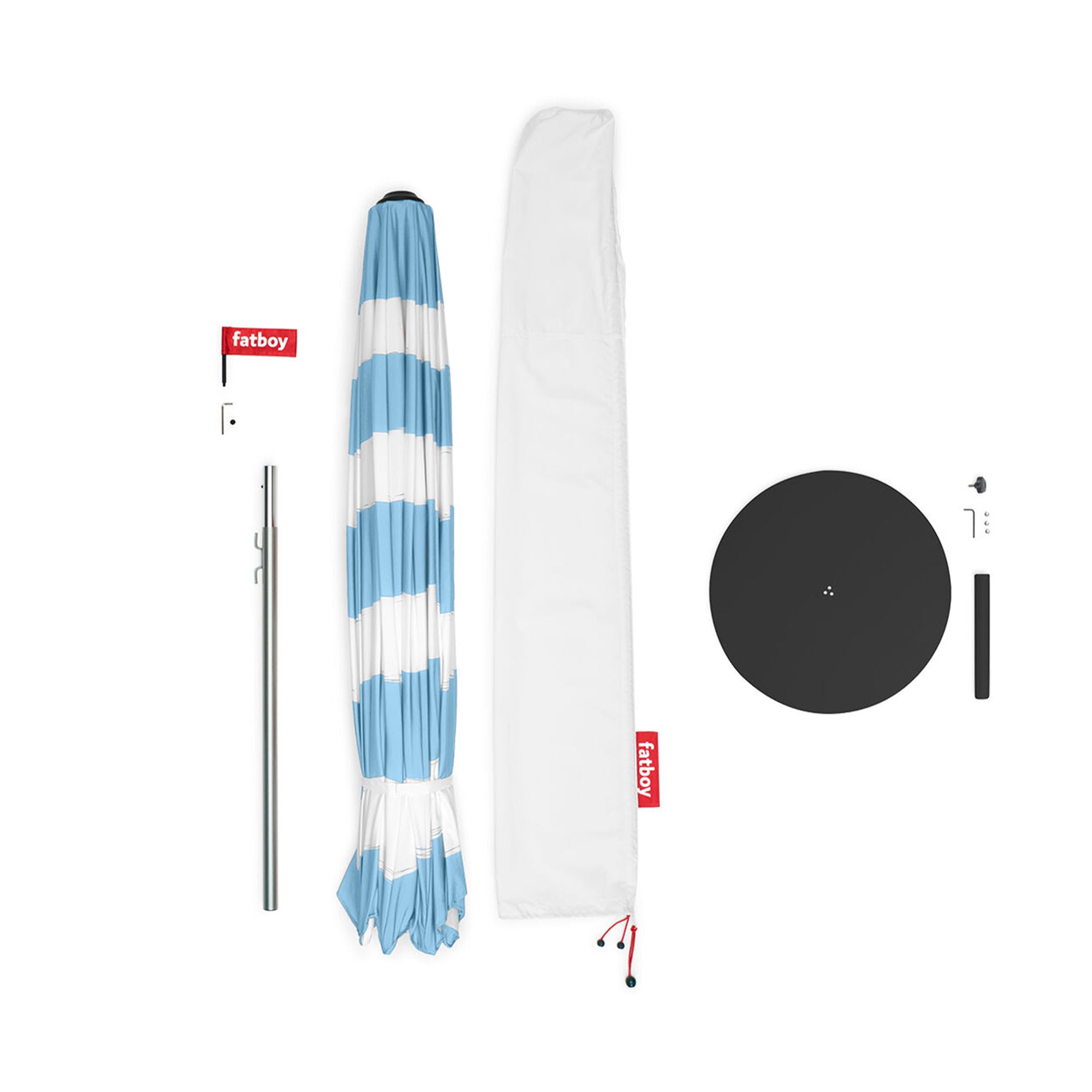 Fatboy Stripesol lauko skėtis Ø 350 cm + pagrindas