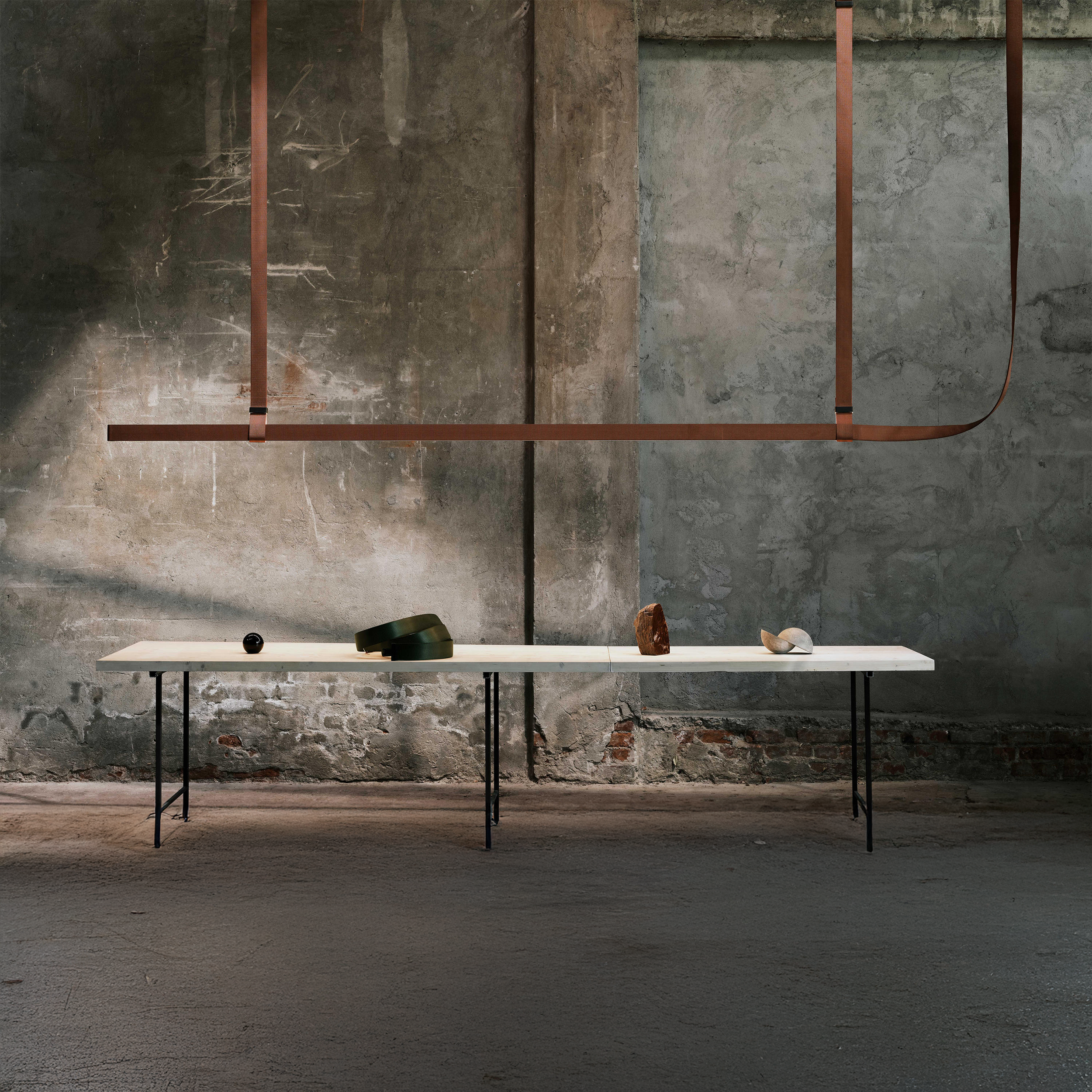 Flos Belt Fabric 2000 mm Cooper Brown pakabinamas šviestuvas