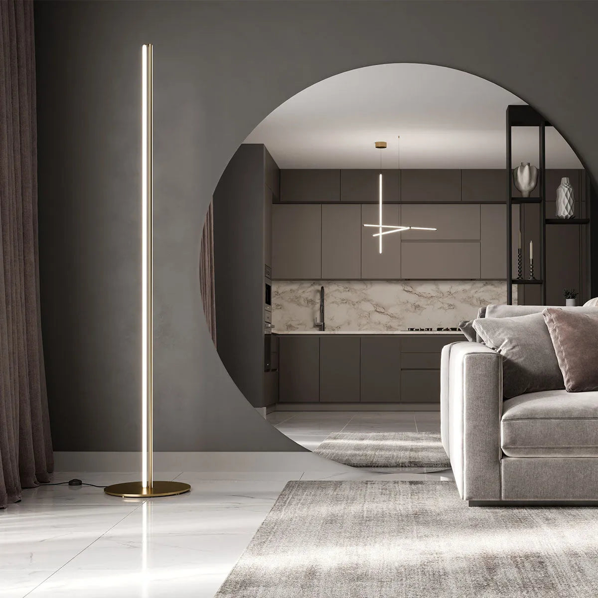 Flos Coordinates Floor pastatomas šviestuvas
