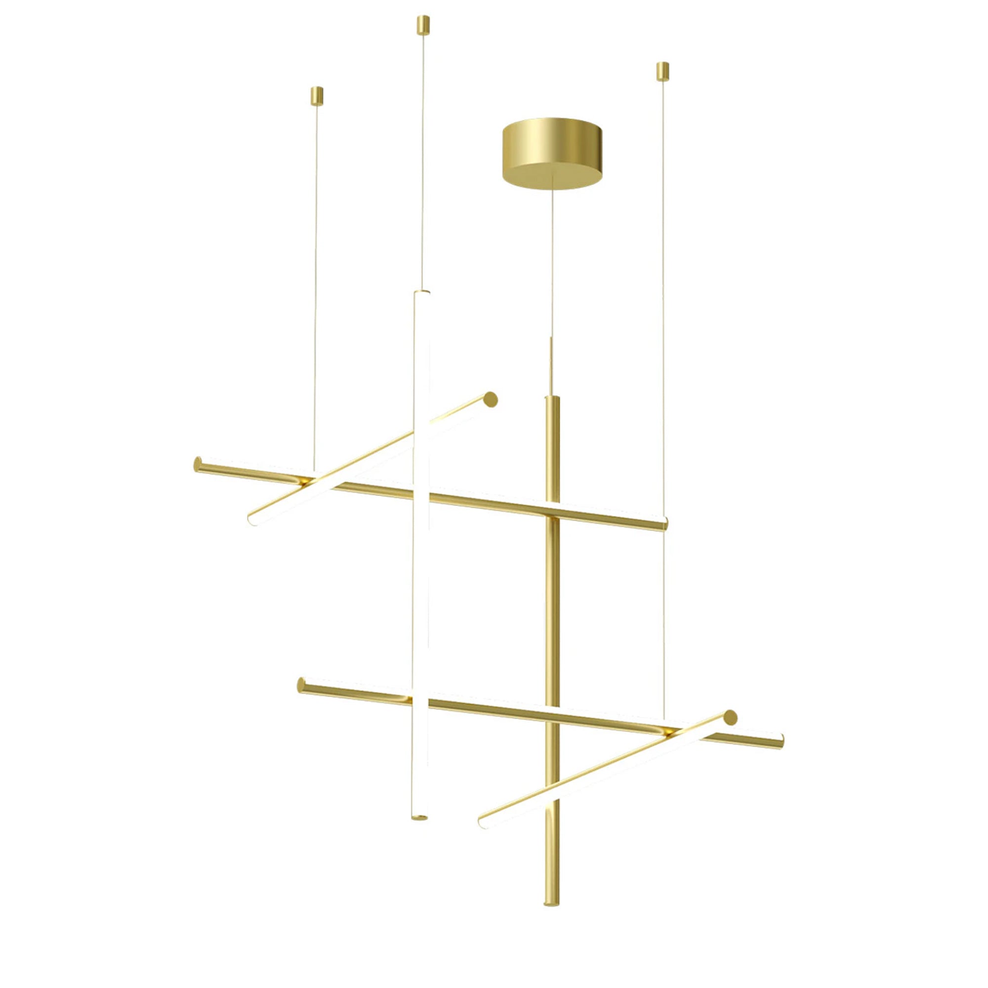 Flos Coordinates Suspension 3 LED pakainamas šviestuvas anoduotos šampano spalvos iš aliuminio