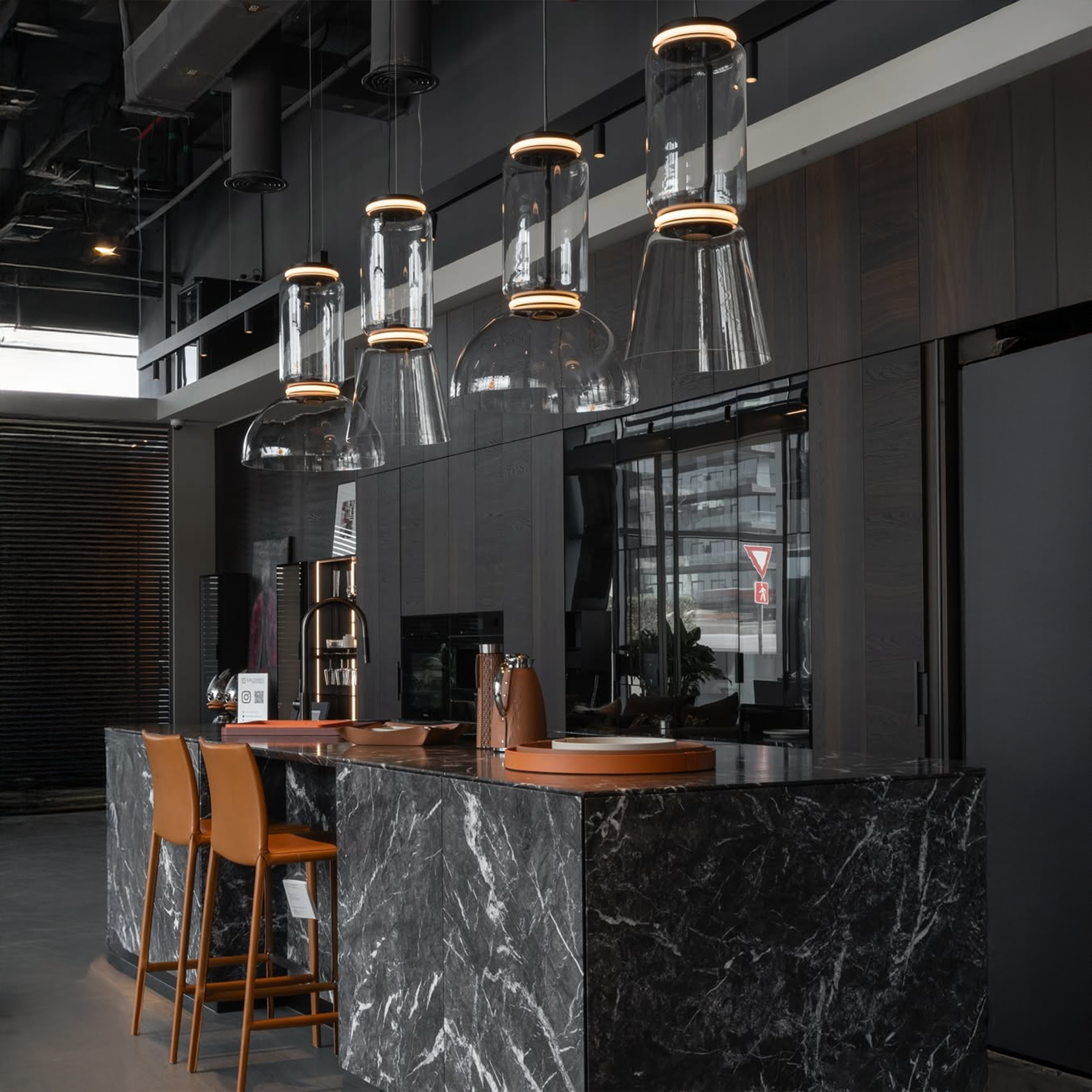 Flos Noctambule Low Cylinder Bowl pakabinamas šviestuvas