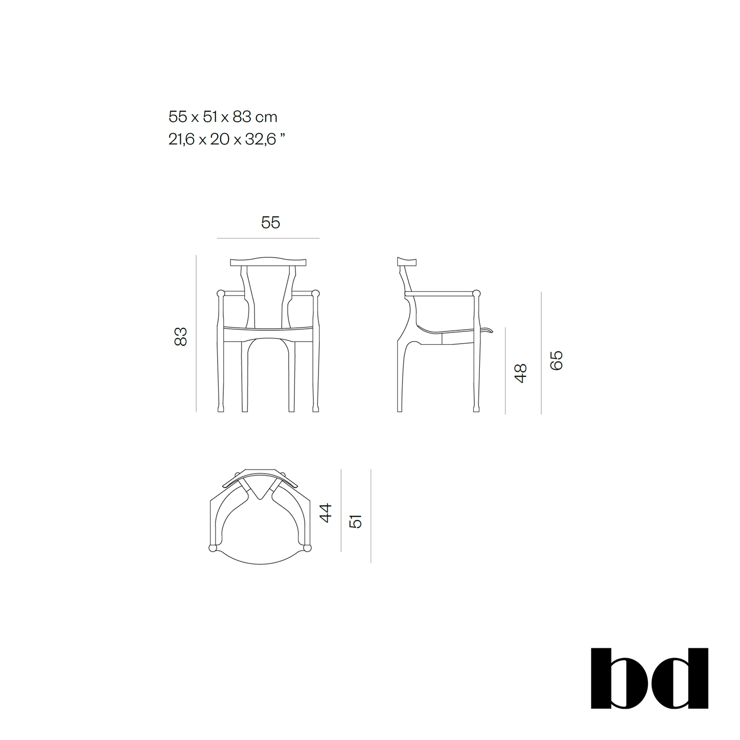 BD Barcelona Design Gaulino kėdė