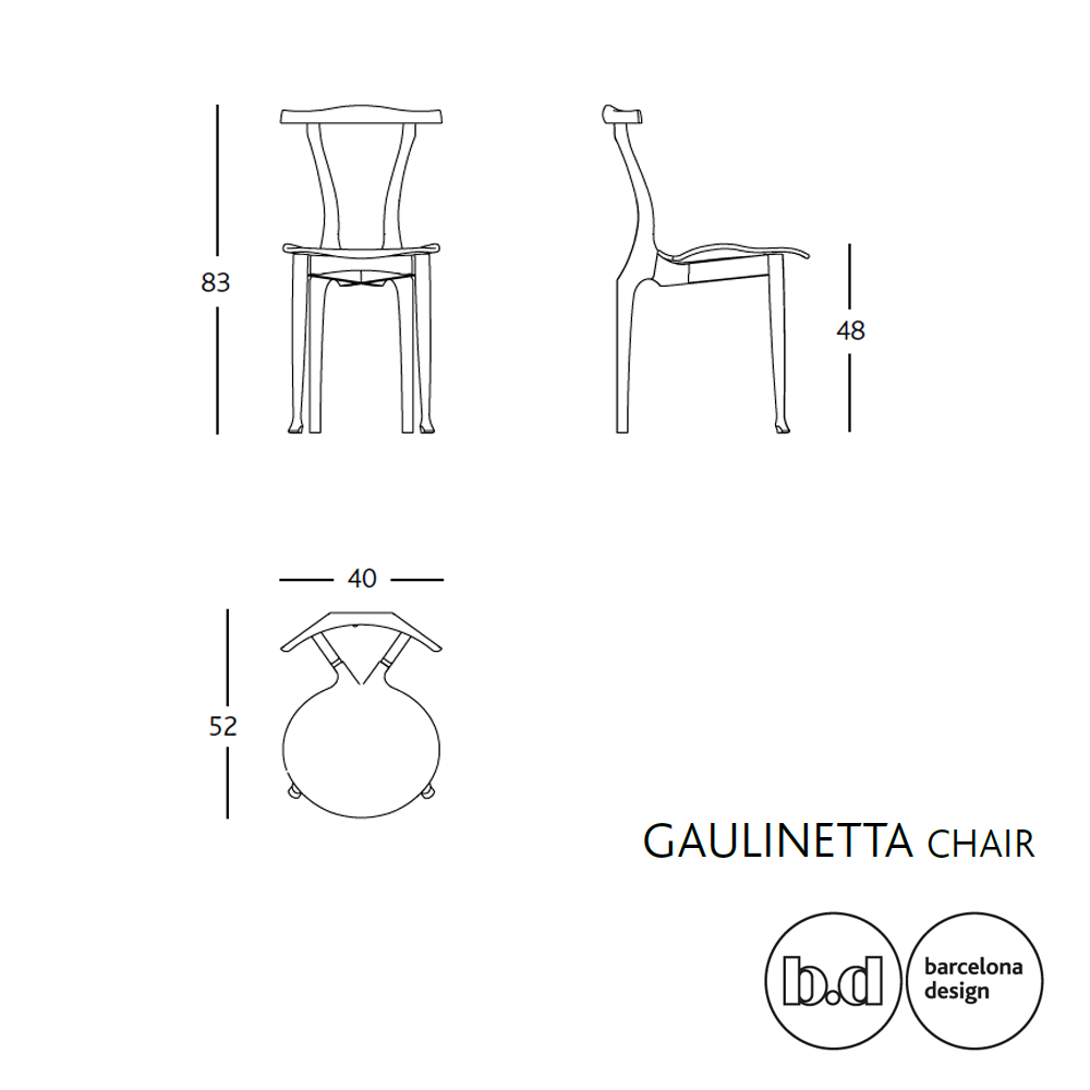BD Barcelona Design gaulino chair kėdė
