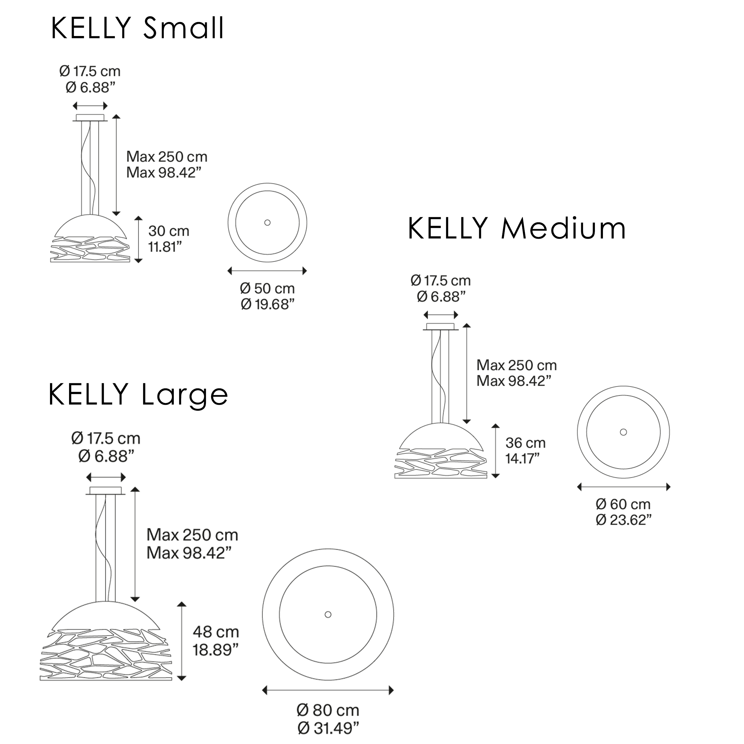 LODES KELLY pakabinamas šviestuvas