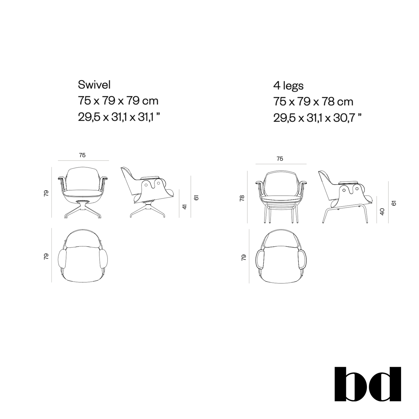 BD Barcelona Design Low Lounger fotelis