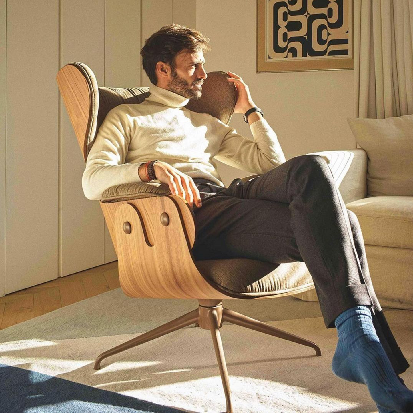 BD Barcelona Design Lounger armchair fotelis