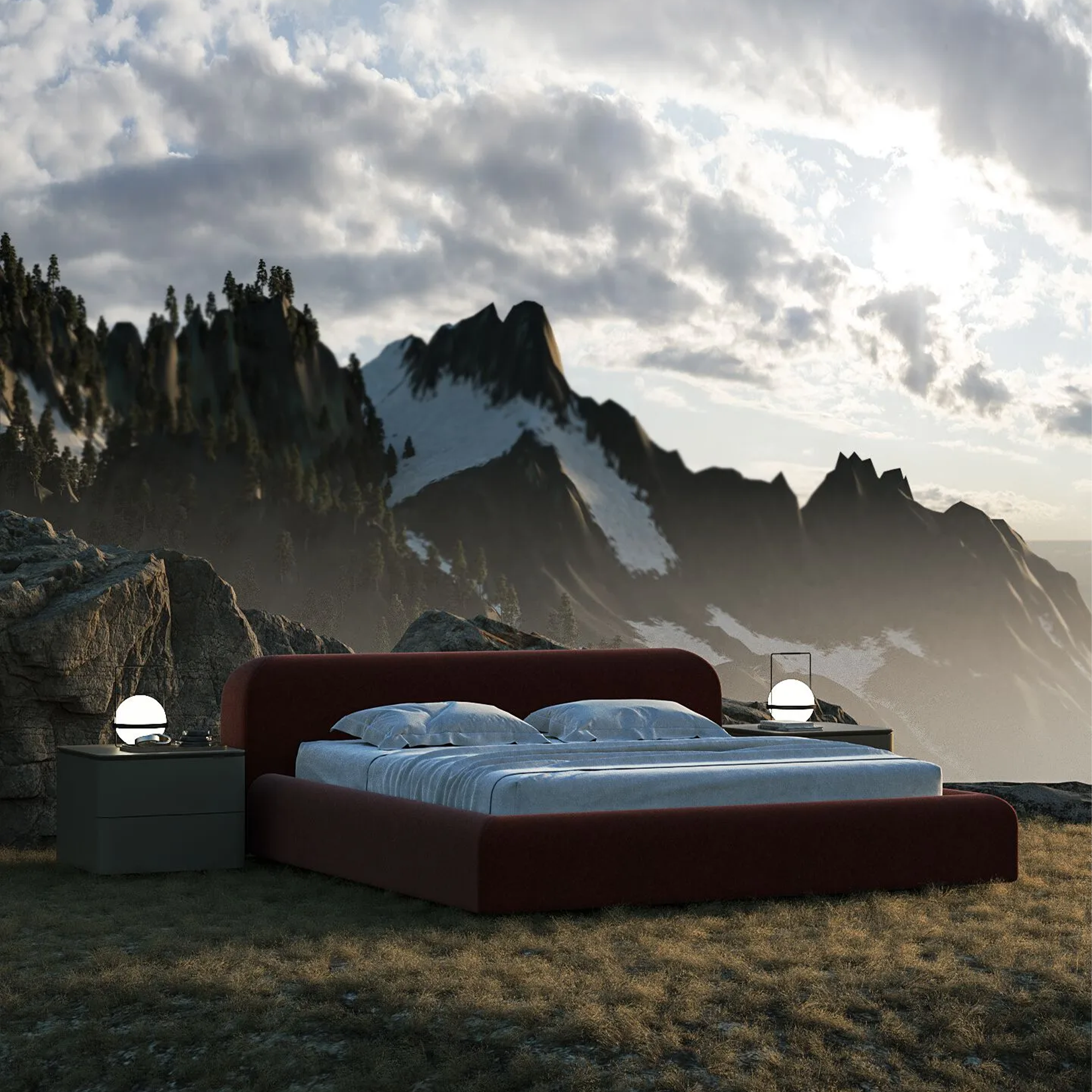 PALO NERO Viva bed dvigule lova