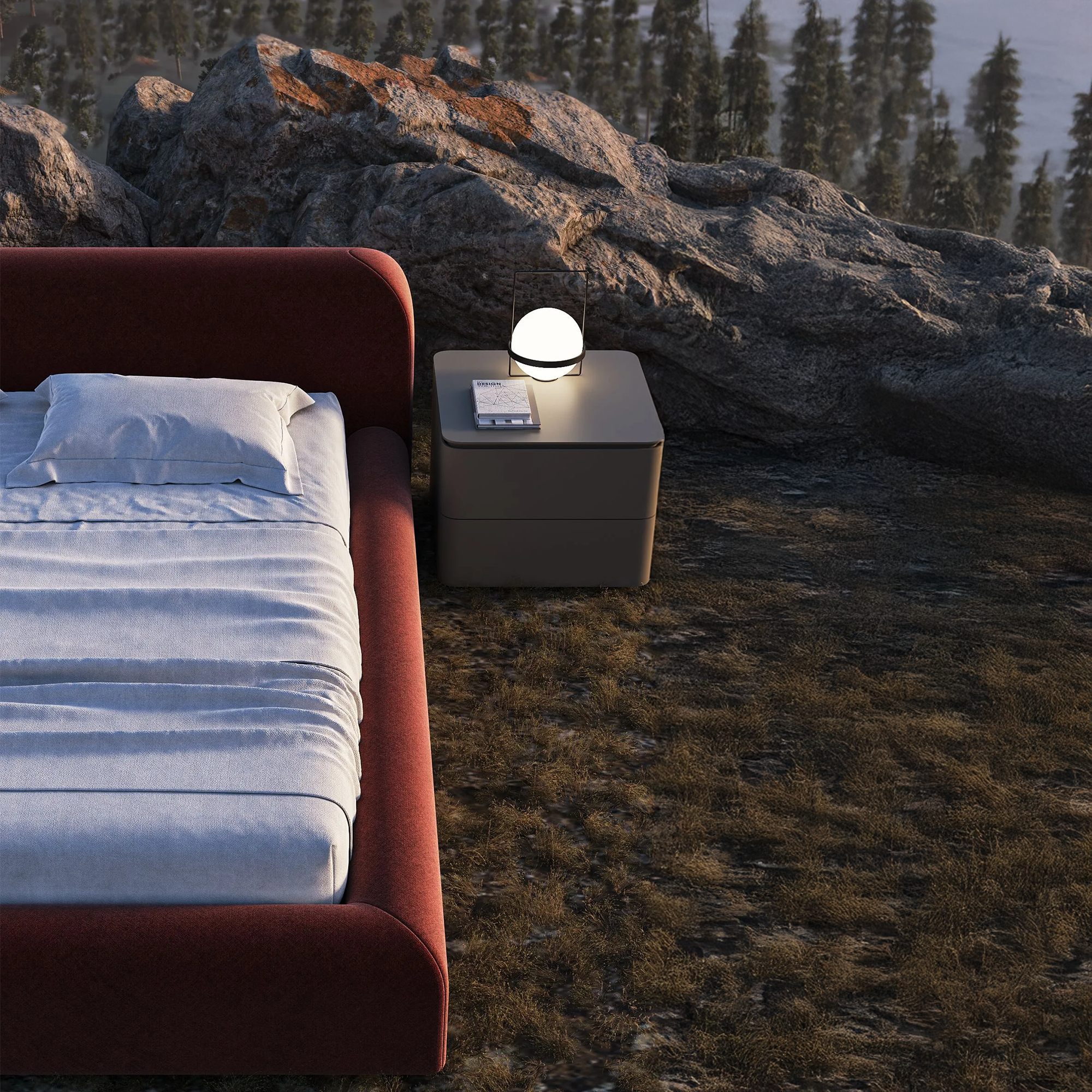 PALO NERO Viva bed dvigule lova