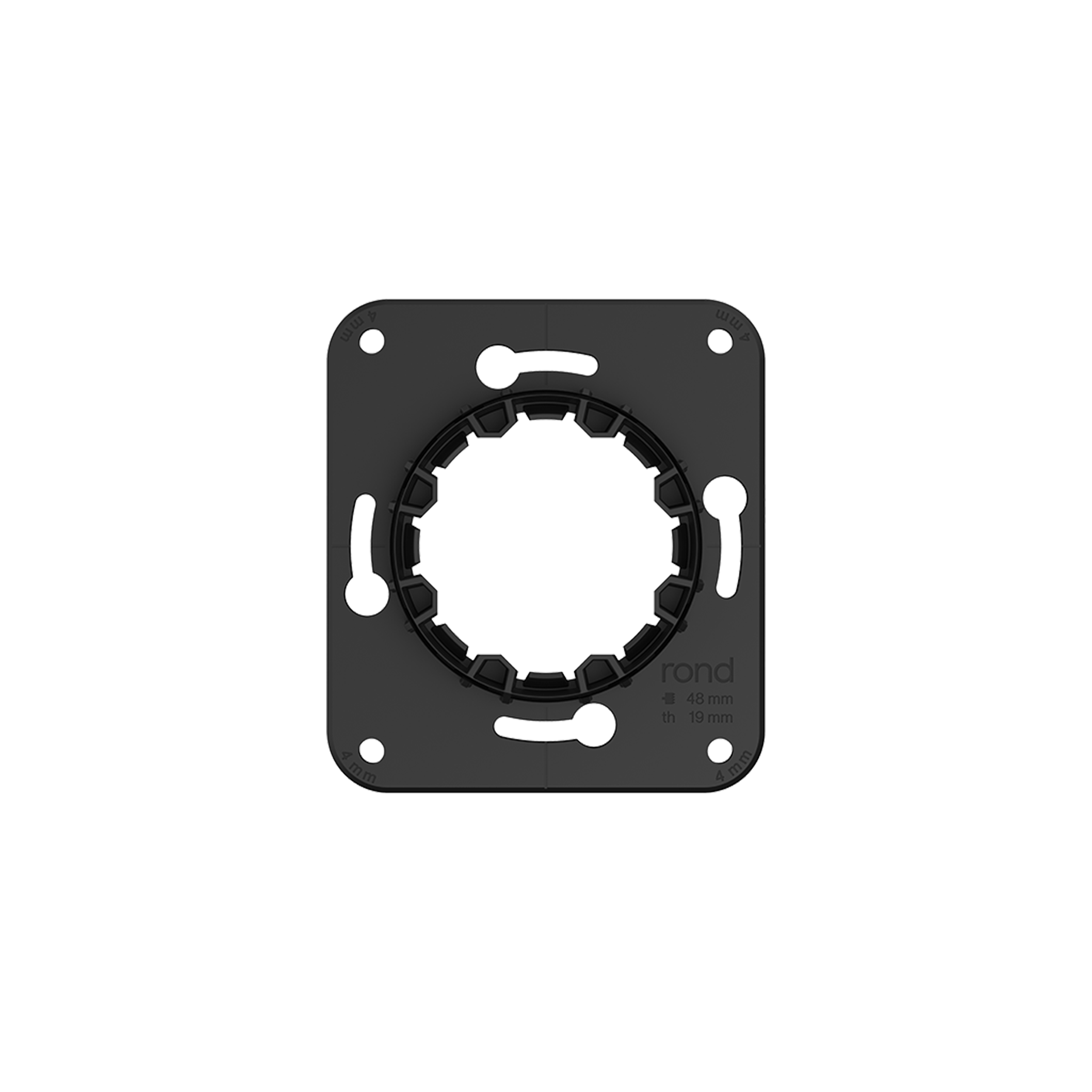 Rond 2.0 | Backfit holder rėmelis medžiui, plokštei, akmeniui