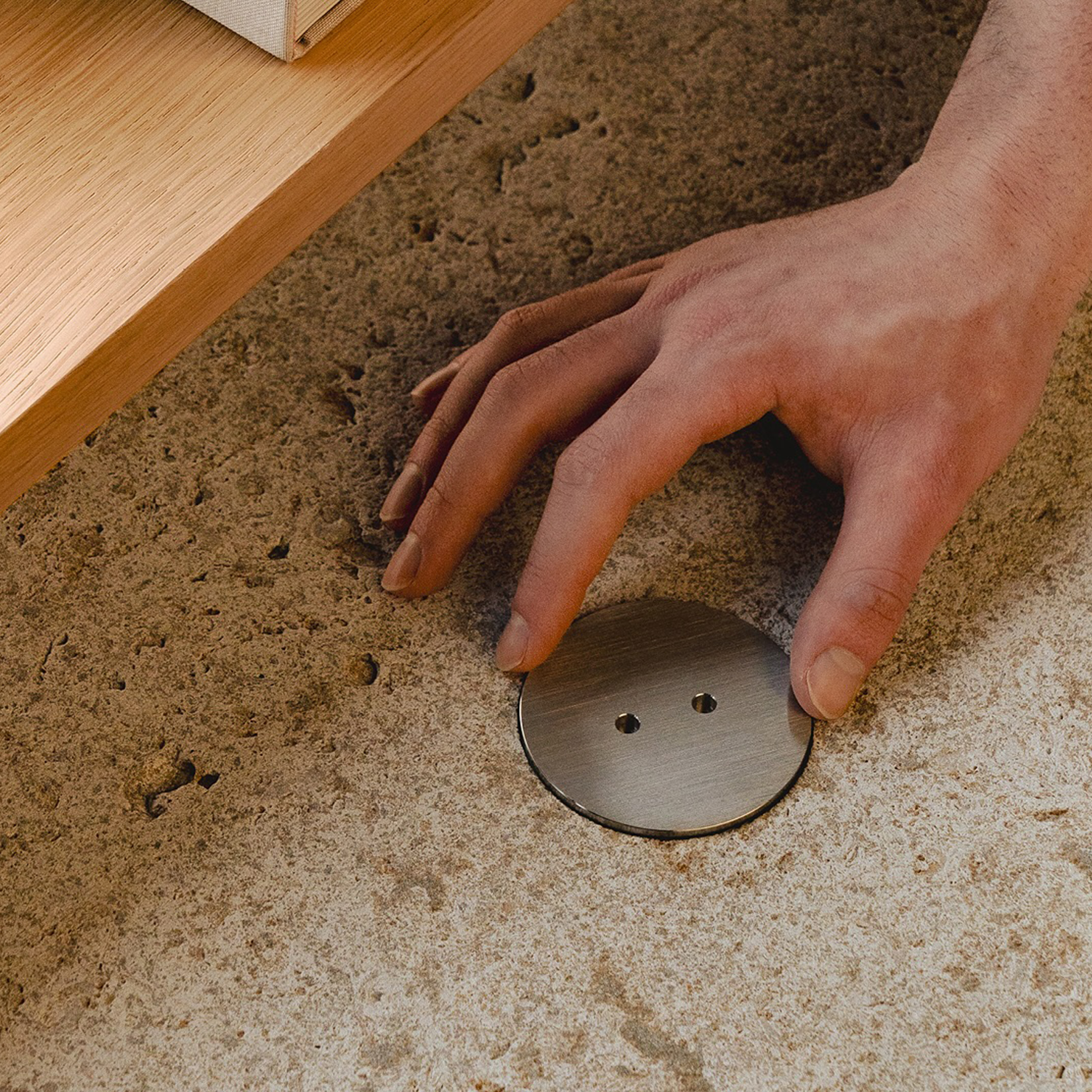 Rond Empty Floor Box | grindinės rozetės dėžutė