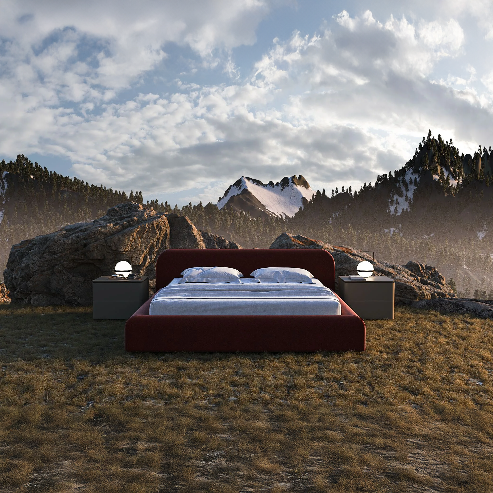 PALO NERO Viva bed dvigule lova