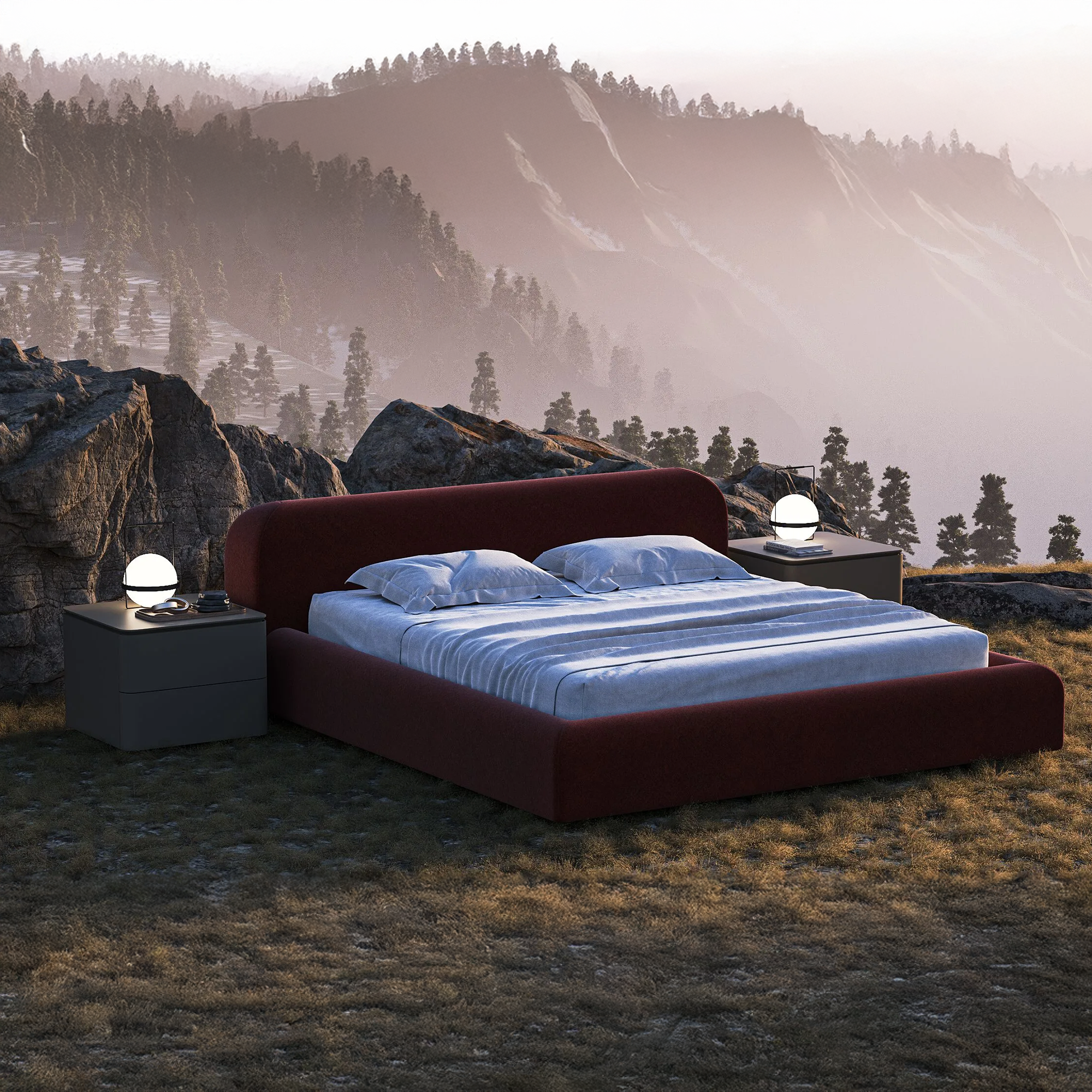PALO NERO Viva bed dvigule lova