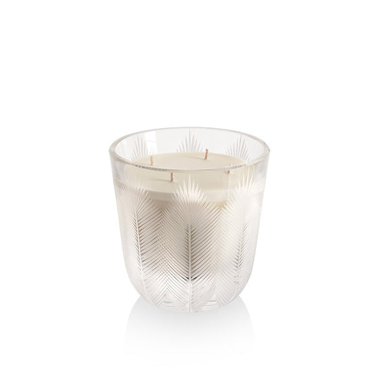 Rückl Feather Candle 16 cm crystal Žvakė
