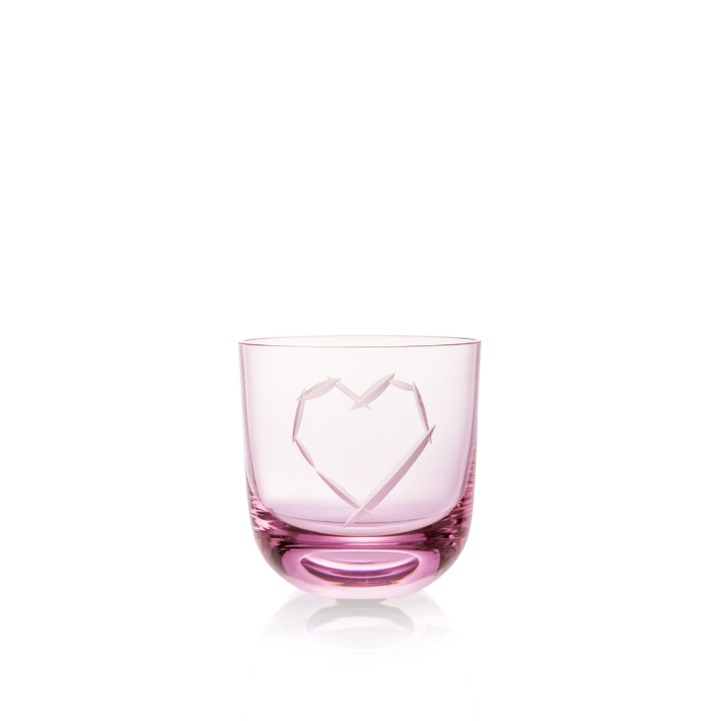 Rückl Love Glass I 200 ml Pink Stiklinė