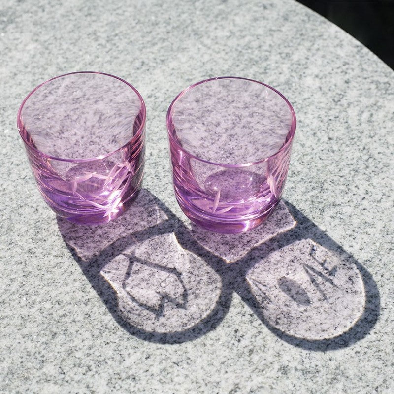 Rückl Love Glass II 200 ml Pink Stiklinė