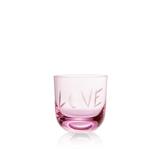 Rückl Love Glass II 200 ml Pink Stiklinė